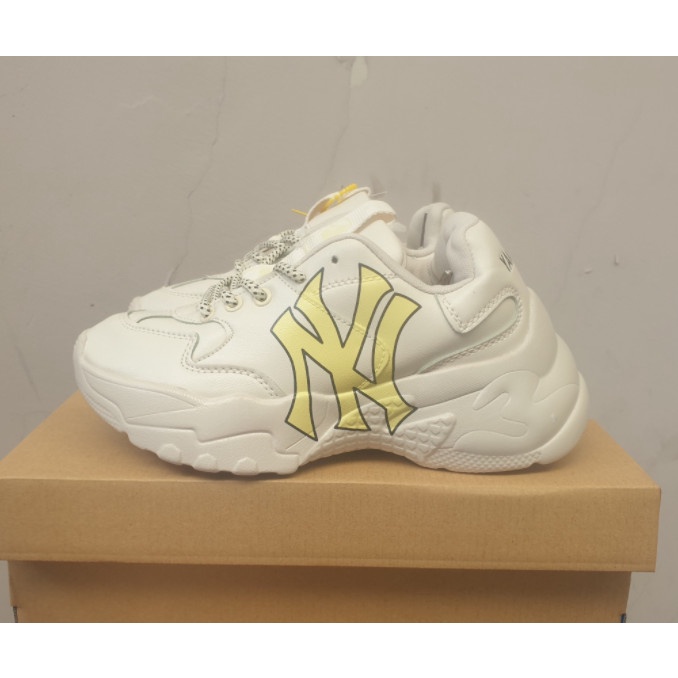 Giày MLB NY Vàng nam nữ , Giày MLB chữ Vàng Hot Chuẩn Full Box | BigBuy360 - bigbuy360.vn