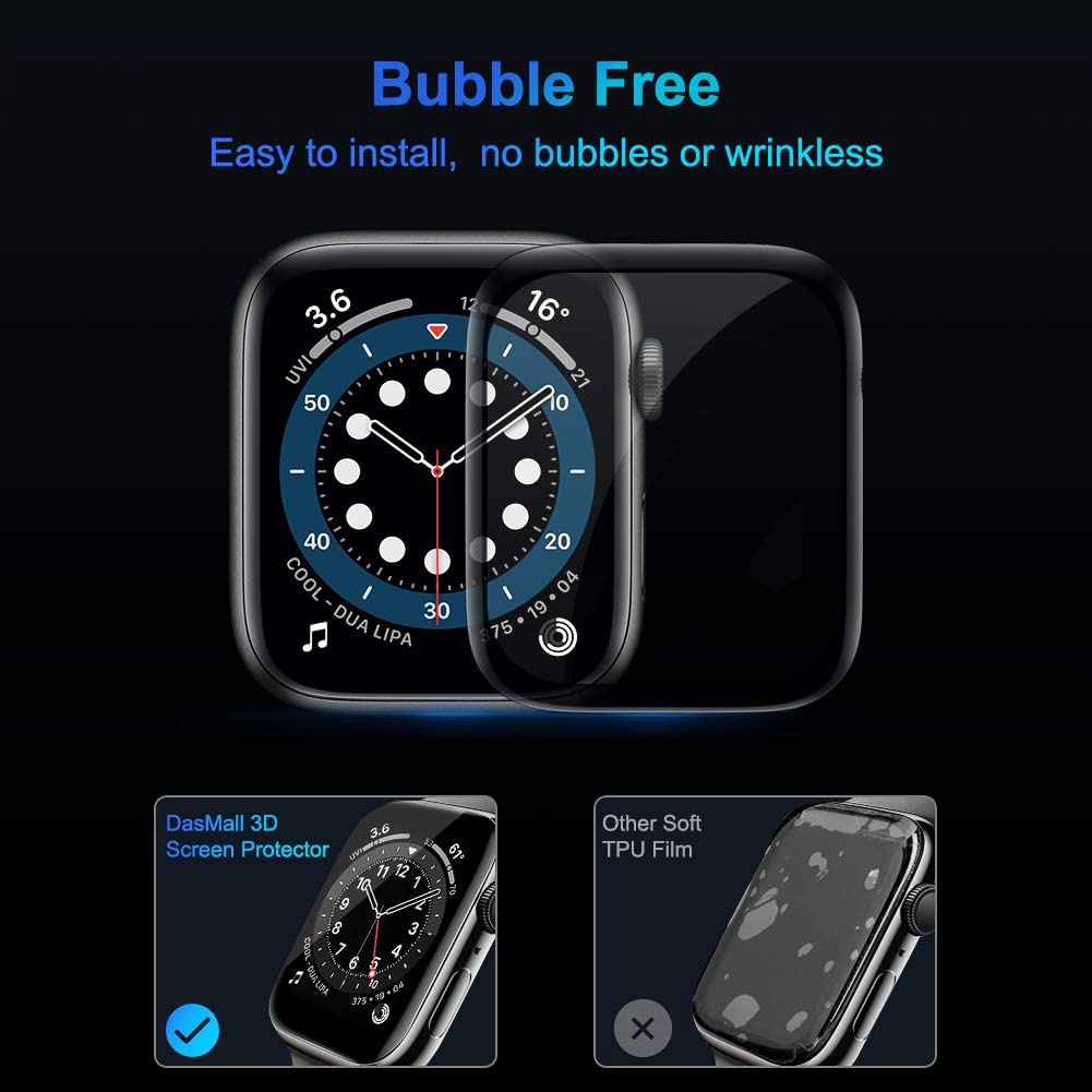 Kính cường lực 3D HD bảo vệ màn hình đồng hồ Watch Series 7/6