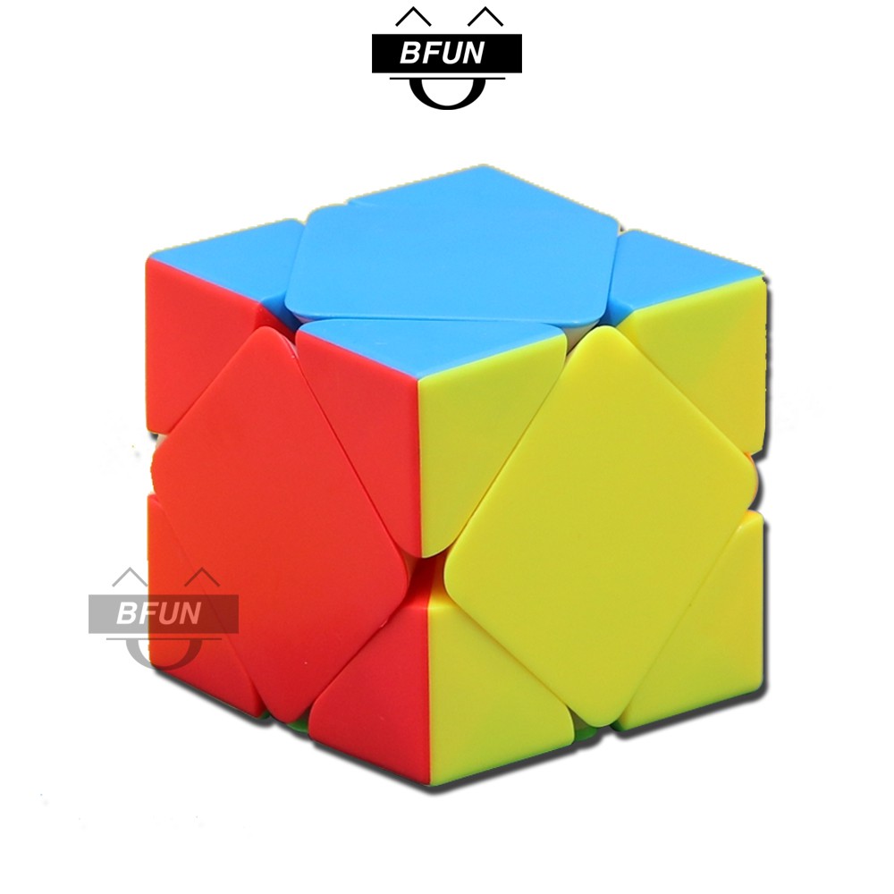 Rubik Biến Thể Skewb Không Viền Cao Cấp - Khối Rubik Xoay Trơn Giá Rẻ - Đồ Chơi Trẻ Em BFUN (Shop Có Rubik 3x3,..)