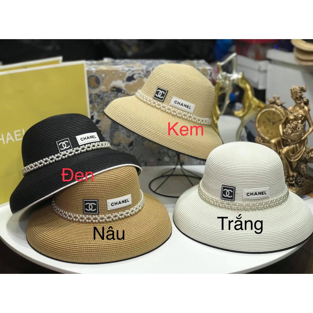 Mũ cói nón cói phối nơ sang chảnh hàng loại 1 AA đóng bằng tùng catton cứng