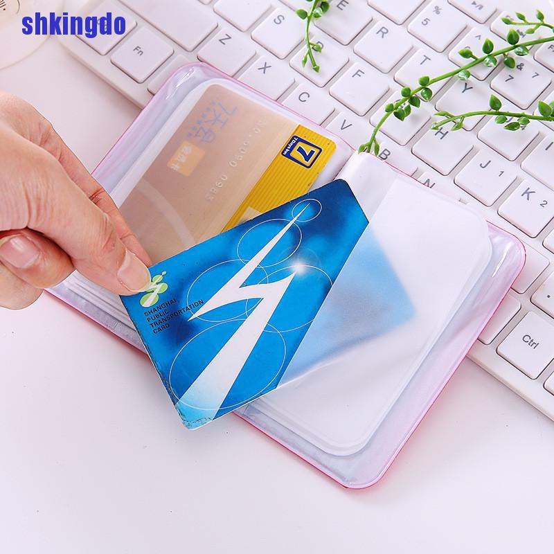 1 Ví Đựng Thẻ / Giấy Tờ / Giấy Tờ Tùy Thân Màu Kẹo Ốp