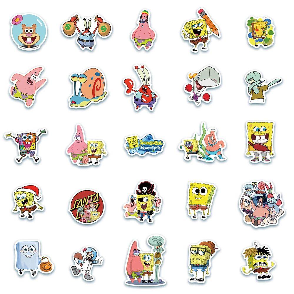 Sticker Dán Trang Trí Sổ Tay / Điện Thoại Hình Bọt Biển Tinh Tế DIY