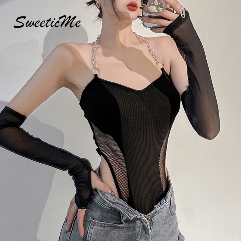 Bodysuit Hở Lưng Dây Xích   SweeticMe