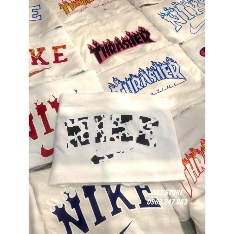 [MÃ SETSTORE GIẢM 35% ĐƠN 125000]Áo Thun ,Áo phông hè form rộng tay lỡ màu trắng in  logo ,chất cotton nam nữ | BigBuy360 - bigbuy360.vn