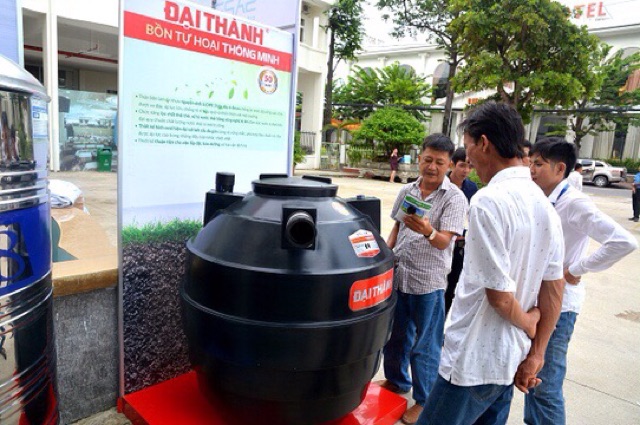 Bồn tự hoại đại thành, tiện lợi dễ dàng lắp đặt thi công, hàng chính hãng đại thành bảo hành 50 năm