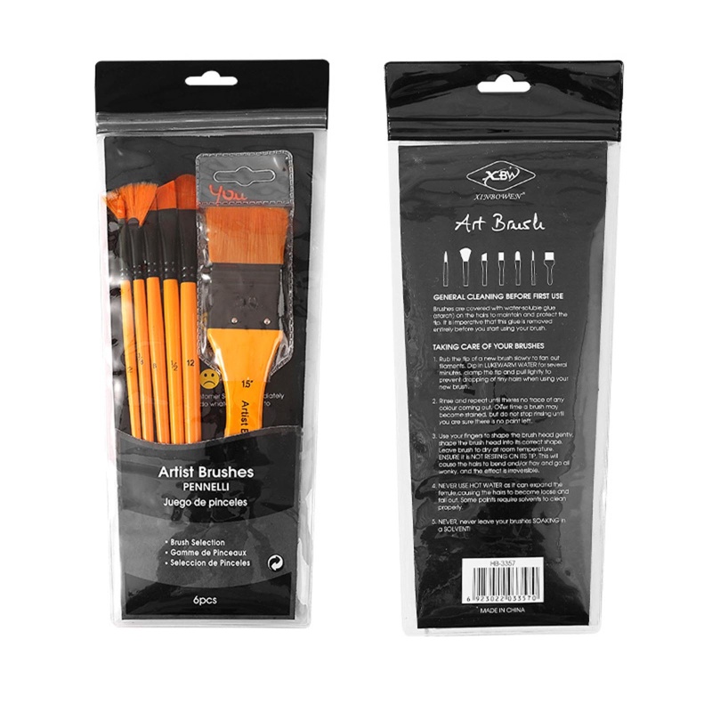 Bộ Cọ Vẽ Tranh 6Kit Đầu Linh Hoạt Tiện Dụng Cho Người Lớn Và Trẻ Em