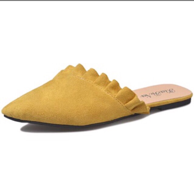 Giày sục đế bệt da lộn | BigBuy360 - bigbuy360.vn