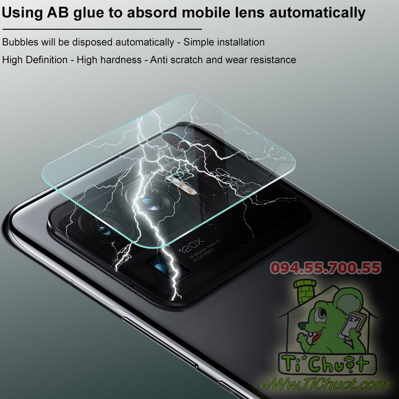 Kính CL chống trầy Camera Xiaomi Mi 11 Ultra Cường Lực