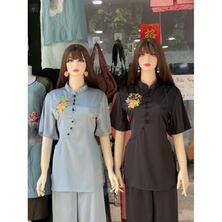 đồ bộ đi chùa# cổ tàu lụa cao cấp
