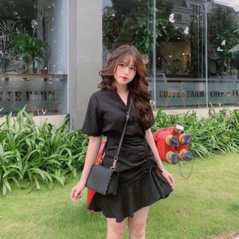 Đầm dây rút đuôi cá bigsize 55kg-90kg | BigBuy360 - bigbuy360.vn