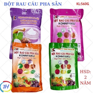 bột rau câu konnyaku  / bột rau câu pha sẵn (nhiều vị 560g)