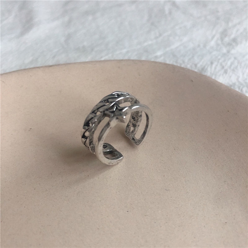 Nhẫn Hình Ngôi Sao Năm Cánh Phong Cách Hàn Quốc 22290