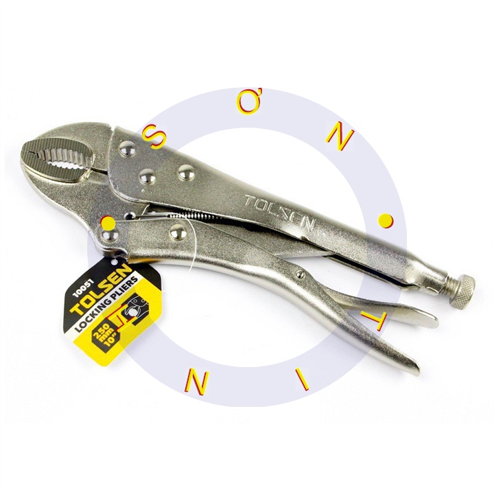 TOLSEN Kềm Kìm Bấm Khóa Chết 10inch 250mm Locking Oliers 10051