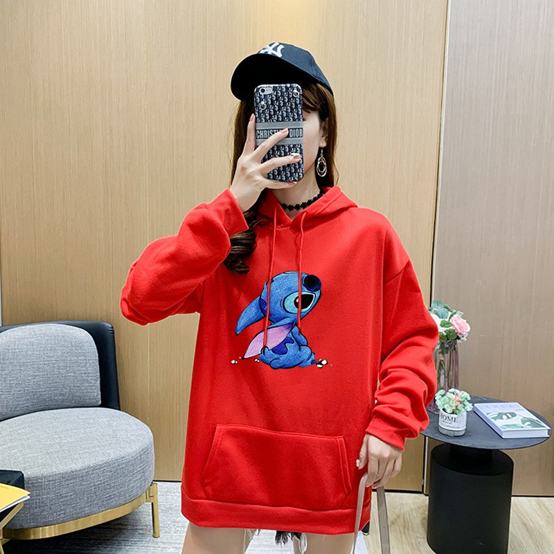 FLASH⚡SALE 9h-12h Áo Hoodie Cute Thú Stitch Unisex Nỉ Bông Êm Ái Họa Tiết Dễ Thương - MSP T38