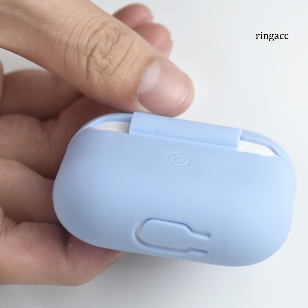 Hộp Đựng Tai Nghe Màu Trơn Dễ Thương Kèm Phụ Kiện