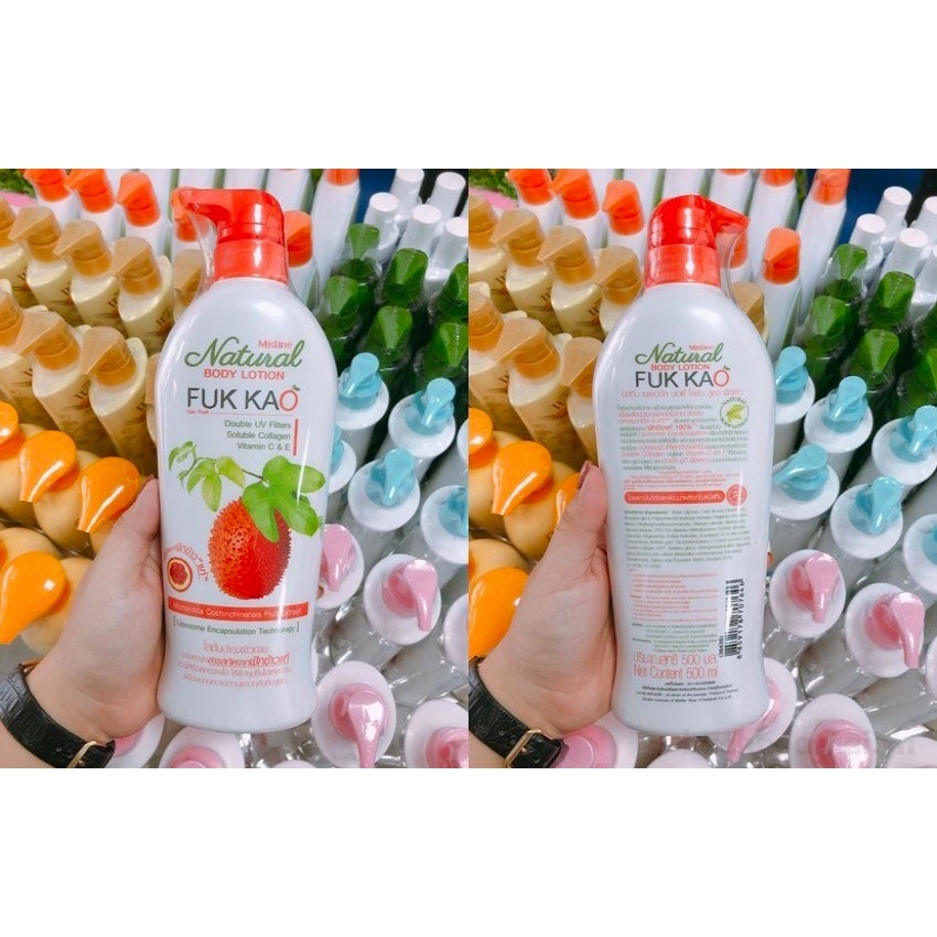 Date 04/03/2024 Dưỡng Thể MIstine Tinh Chất Gấc Fuk Kao 500ml Thái Lan