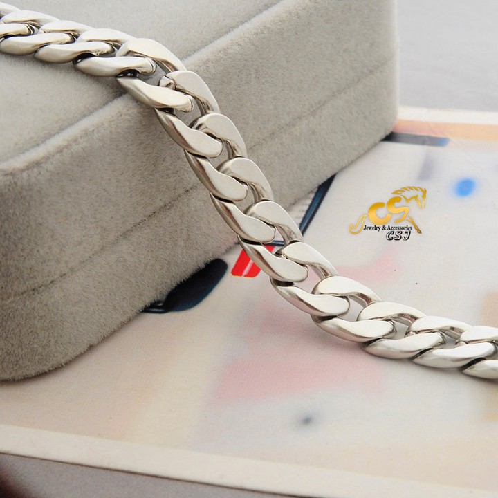 LẮC TAY NAM INOX DÂY LẶC ĐƠN 9LY ĐẸP PHONG CÁCH HÀN QUỐC