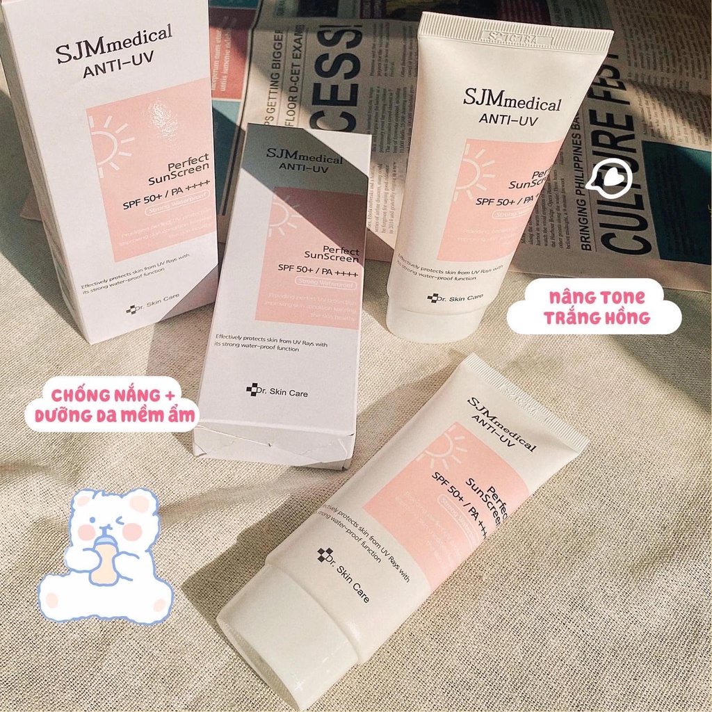 Kem Chống Nắng SJM Medical Anti UV SPF 50 /PA+++ Hàn Quốc 60ml