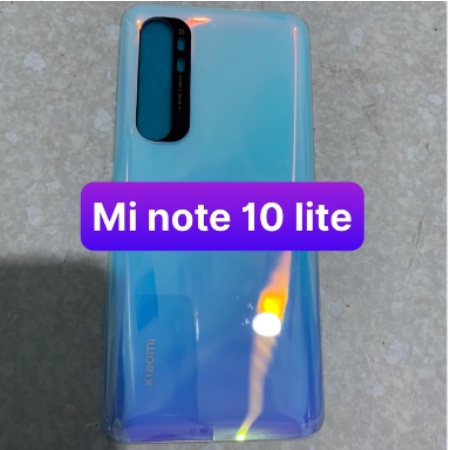 Kính lưng xiaomi Mi note 10 lite Đủ màu