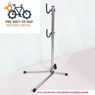Chân chống xe đạp dựng bên Inox