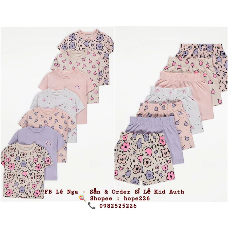 Tách set bán lẻ bộ cộc, quần dài từ set 14 món GEOGRE_UK sz 3-4y, 5-6y