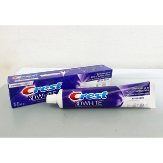 Kem đánh răng crest 3d white vivid mint ultra tuýp 147g của mỹ