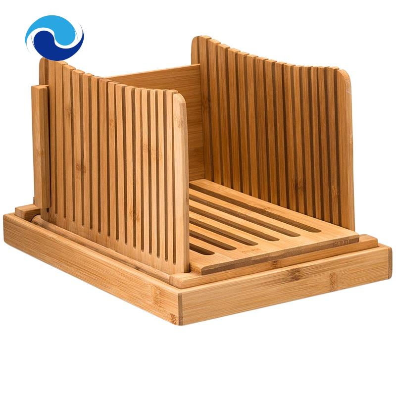 Dụng Cụ Cắt Bánh Mì Bằng Gỗ Tre Có Thể Gấp Gọn Tiện Dụng Cho Gia Đình