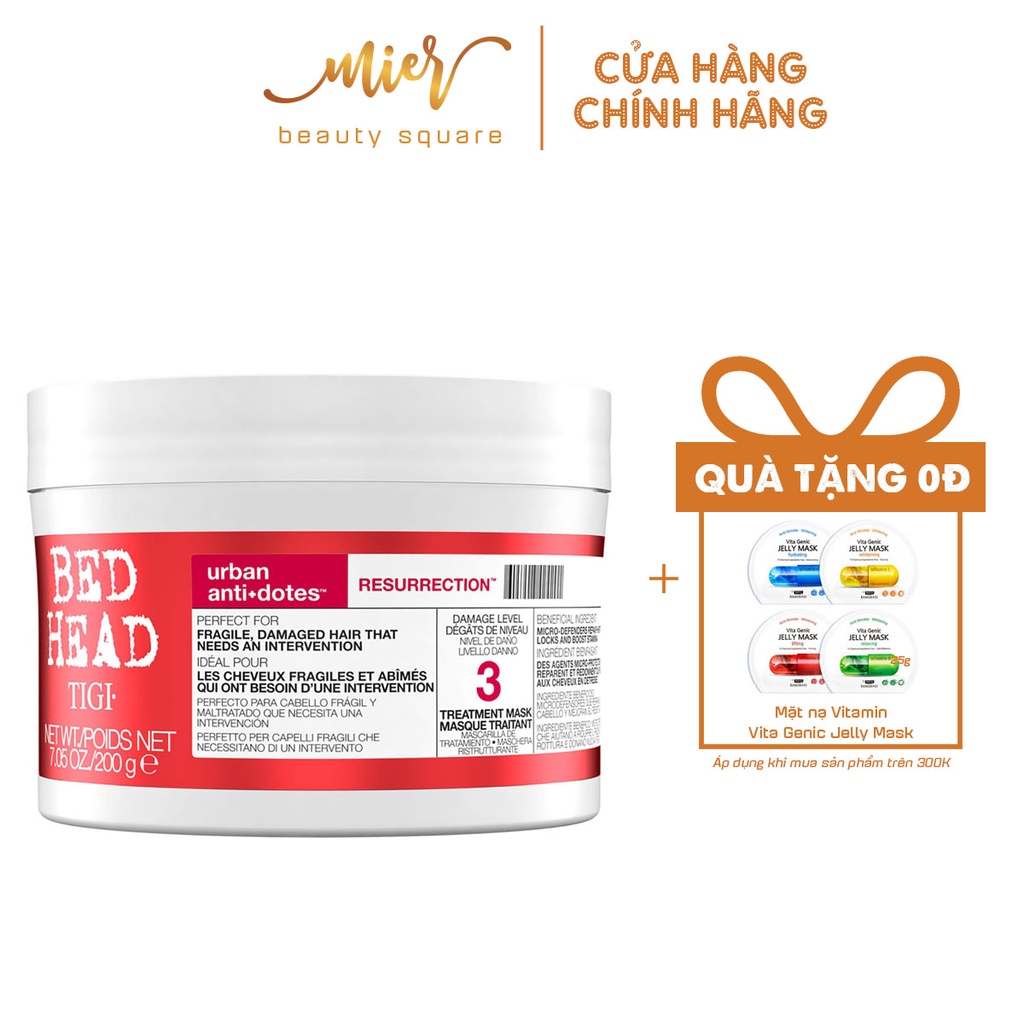 Ủ Tóc Tigi Resurrection Treatment Mask Phục Hồi Tóc Hư Tổn 200g