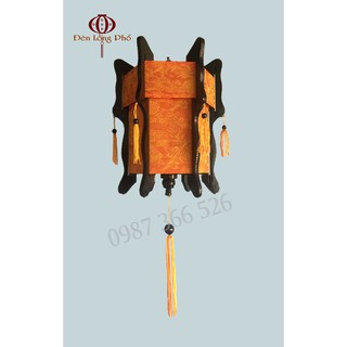 (GIÁ TẬN XƯỞNG) Đèn Hội An  gỗ lục giác - vải lụa đủ màu
