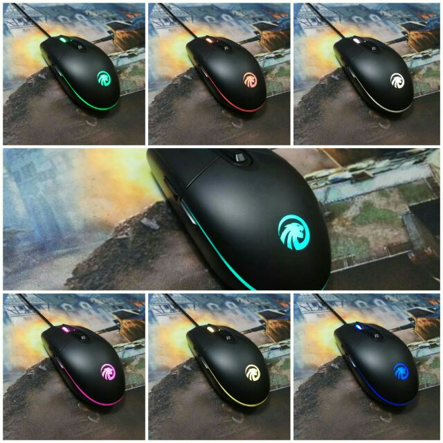 Chuột Game thủ LED RGB Chip A5050 2500DPI FMOUSE Professional