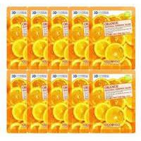 [CHÍNH HÃNG] Bộ 10 Gói Mặt Nạ Dưỡng Da Mịn Màng 3D Foodaholic Orange Natural Essence Mask 23ml x10