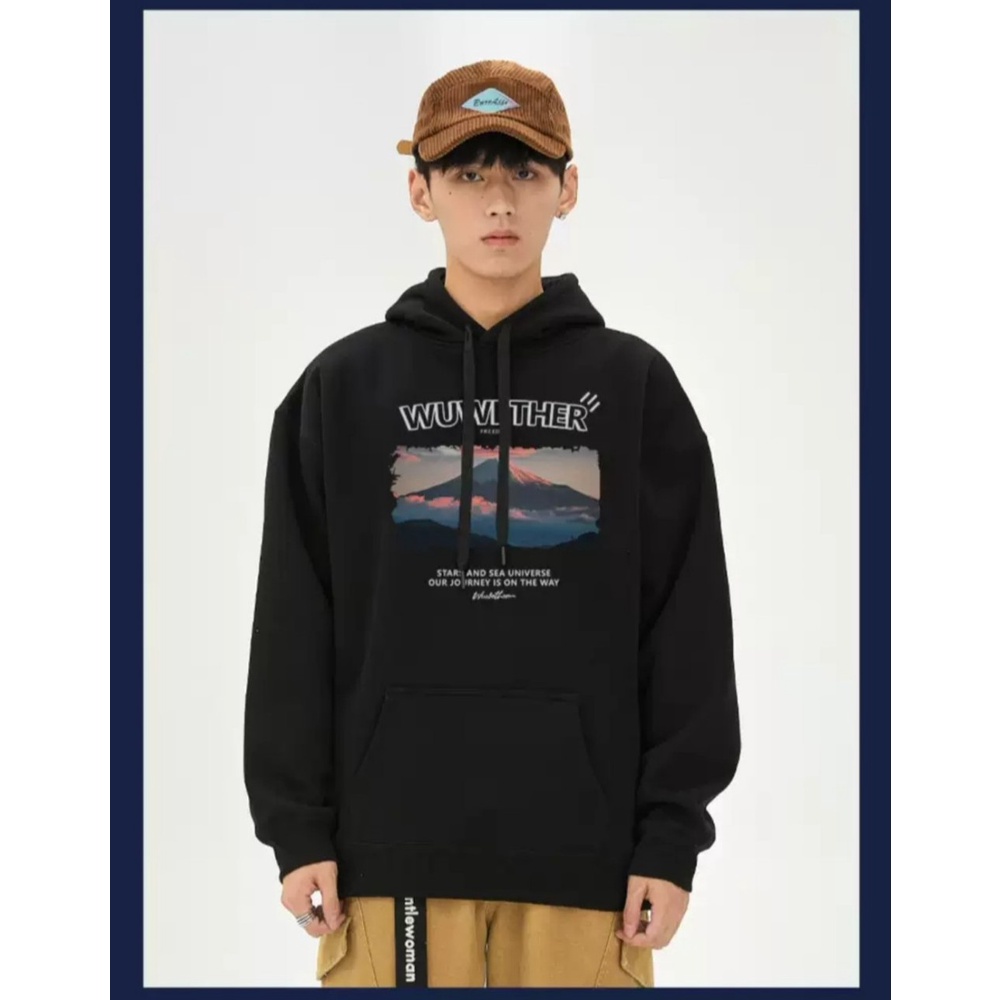 Áo Hoodie Nỉ Mũ Trùm Đầu Phong Cảnh Fom Nam Nữ, Chất Liệu Dày Dặn Mịn Ấm Áp Thời Trang Trẻ Trung Sành Điệu