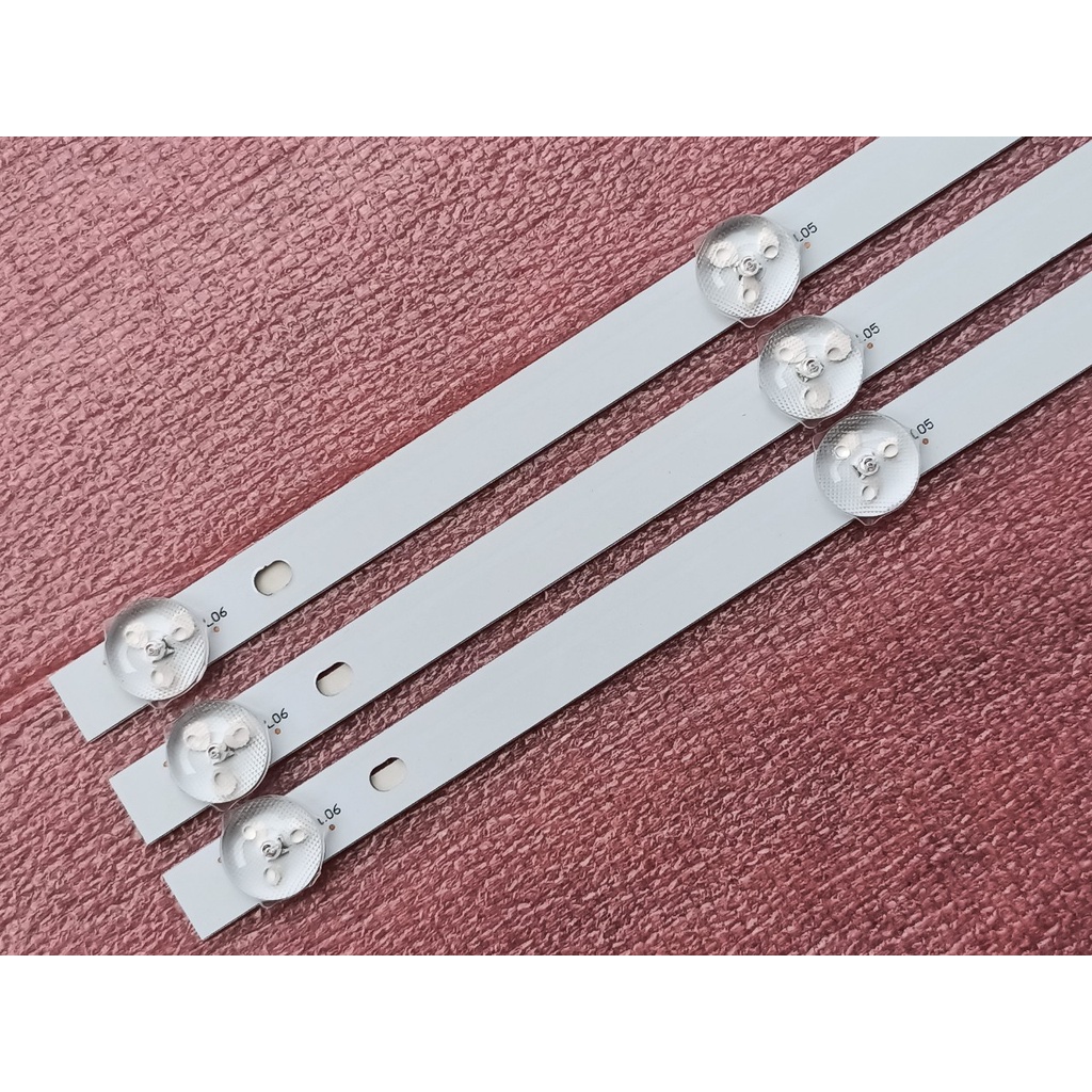 BỘ LED TIVI A SANZO 32S500 32T500 MX315D06-ZC21FG-02. HÀNG MỚI 100%, BỘ 3 THANH, MỖI THANH 6 BÓNG 3V, DÀI 59,2cm