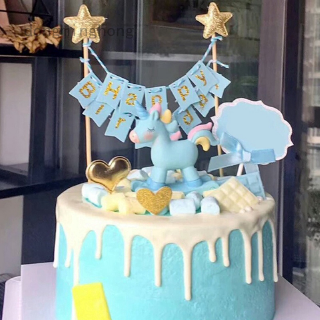 Dây Treo Trang Trí Bánh Sinh Nhật Hình Ngôi Sao 5 Cánh