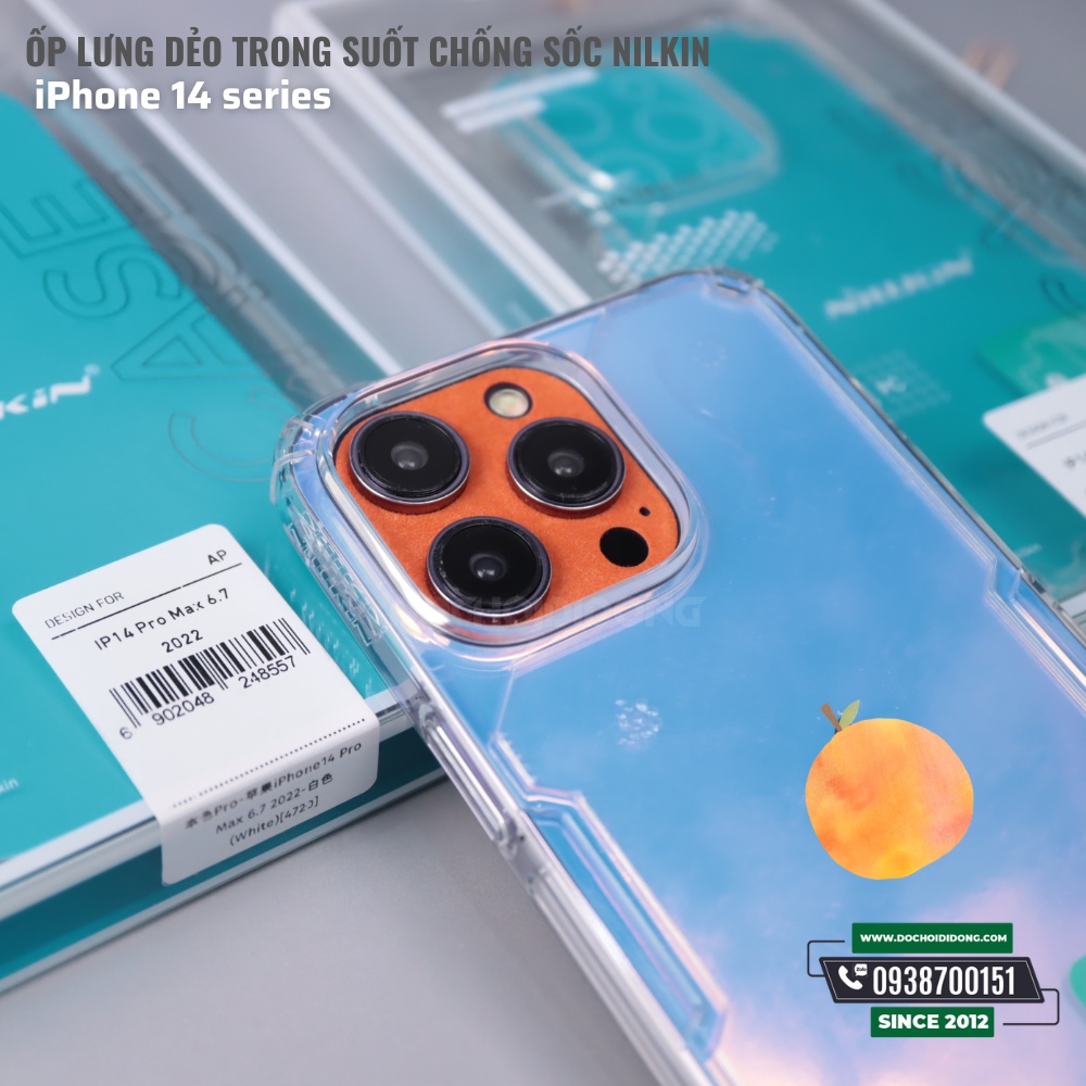 Ốp lưng dẻo chống sốc cho IPhone 14 - 14 Plus - 14 Pro - 14 Pro Max NILLKIN trong suốt