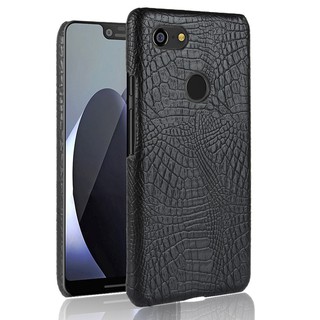 For Google Pixel 3 Case Crocodile Pattern Skin Hard Cover