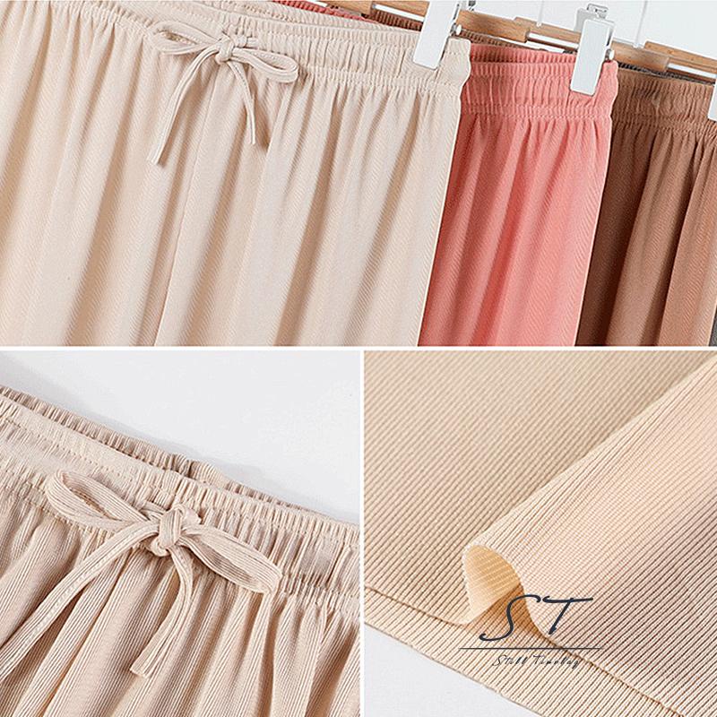 Quần ống rộng Lưng Cao Màu Sắc Đơn Giản Thời Trang Cho Nữ