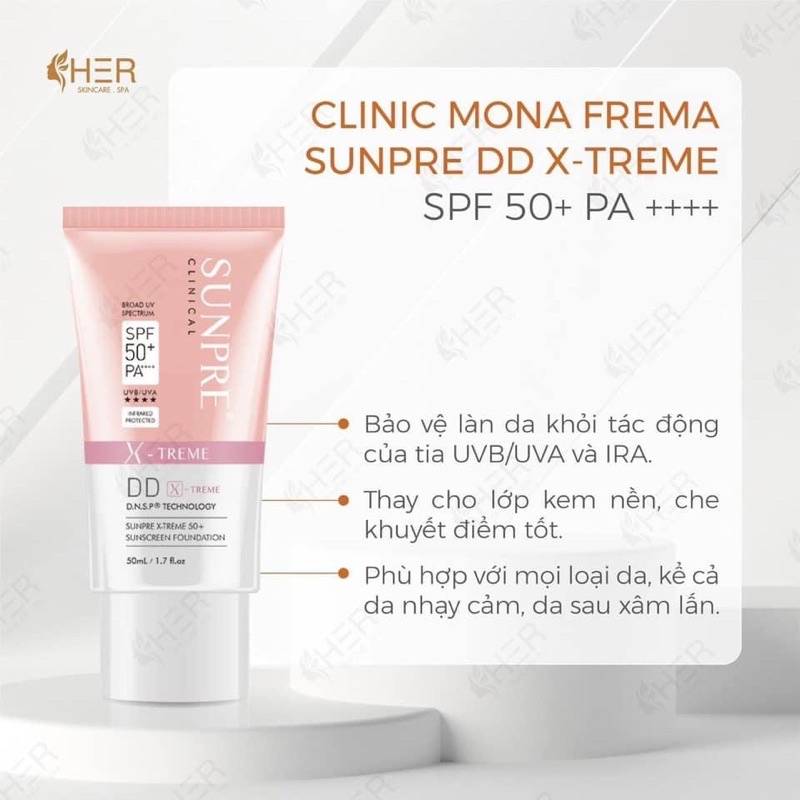 SUNPRE DD X-Treme 50+ Sunscreen - Kem chống nắng