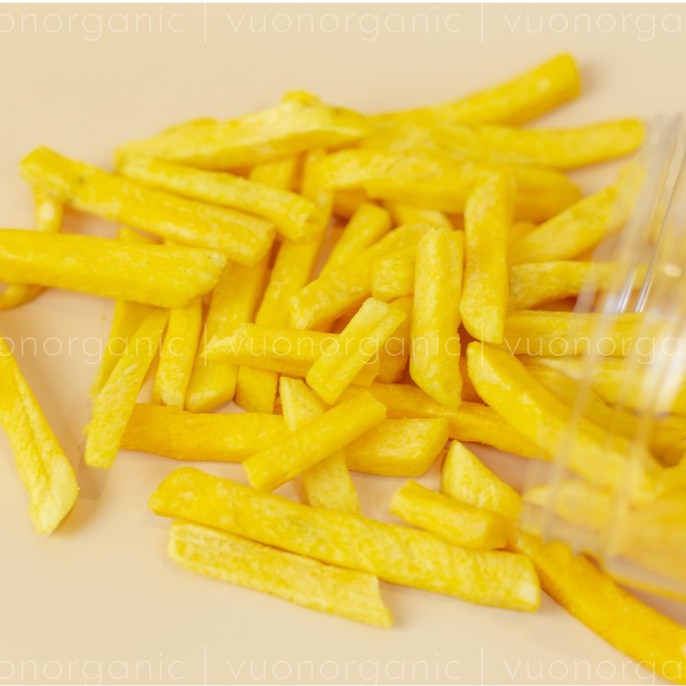 KHOAI LANG VÀNG SẤY GIÒN NGUYÊN MIẾNG KHÔNG ĐƯỜNG SIÊU NGON ĂN VẶT/ ĂN KIÊNG/ GIẢM CÂN LÀNH MẠNH 300GR - VƯỜN ORGANIC