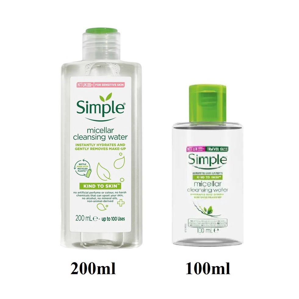 [Chính Hãng] Nước Tẩy Trang Simple 200ml