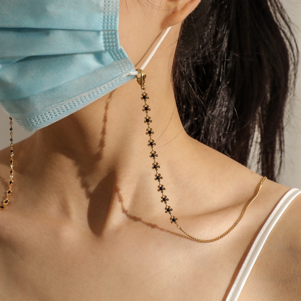 Dây đeo mắt kính 2 trong 1 hình hoa xinh xắn thanh lịch