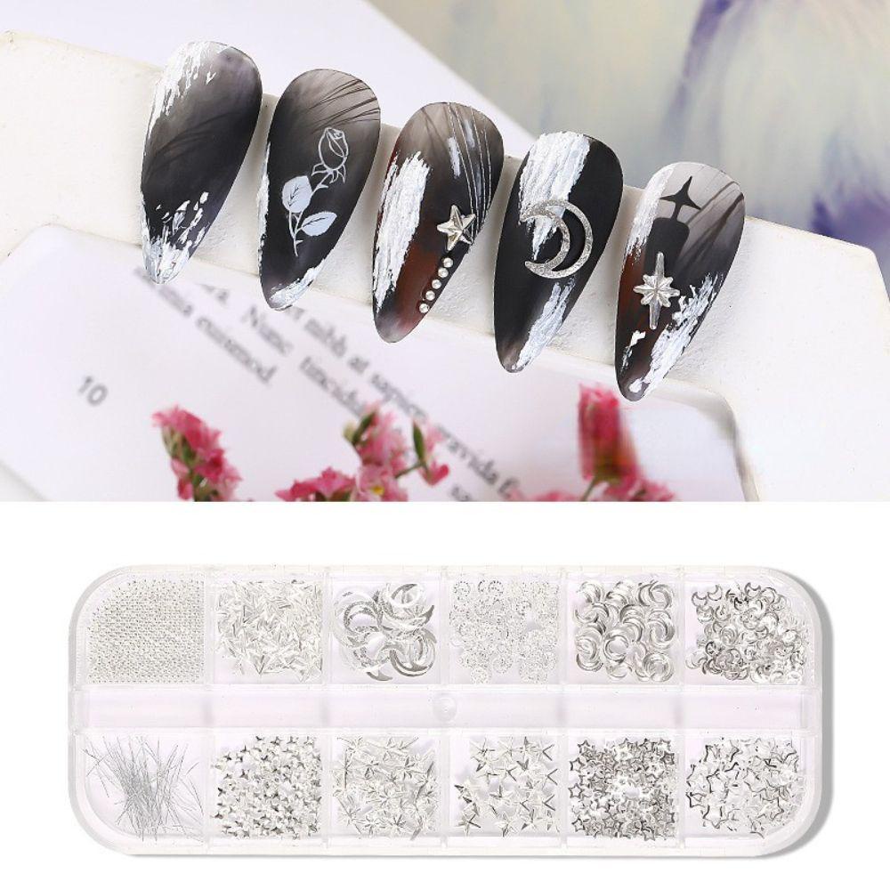 EXPEN Phụ Kiện Trang Trí Móng Nghệ Thuật 3D Bằng Hợp Kim Nhôm DIY