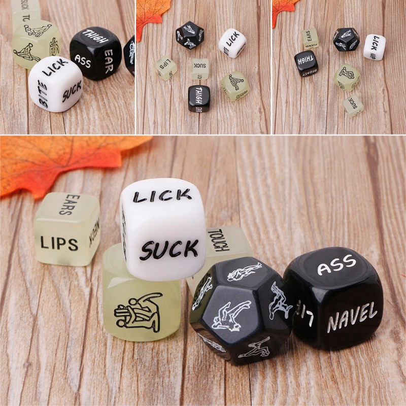 Set 6 viên xúc xắc acrylic vui nhộn
