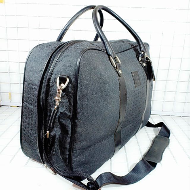 Balo du lịch vải phối da thật secondhand  240310