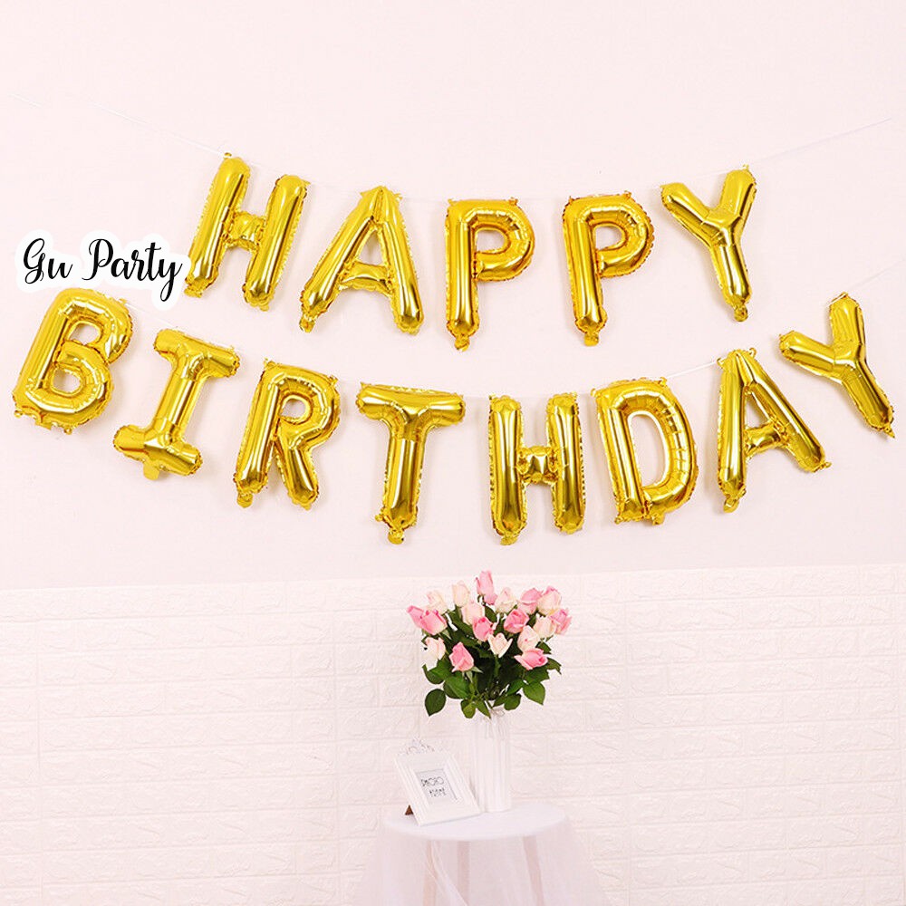 Bóng Chữ Happy Birthday Gầy