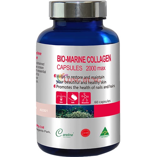 Viên uống Careline Bio - Marine Collagen hỗ trợ làm đẹp da (60 viên)