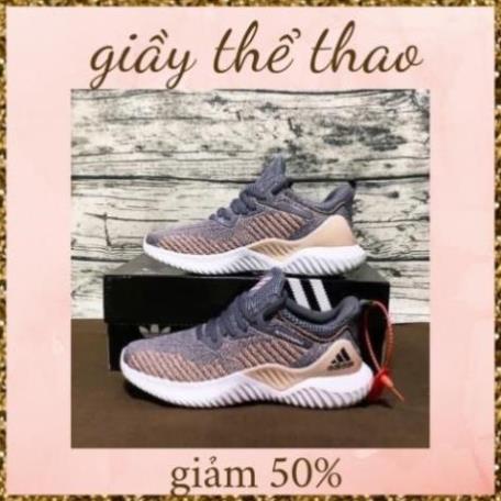 ❔ Giầy alphabounce hồng xám nữ, giày thể thao hồng xám nữ 🌹