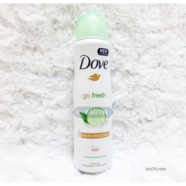 Xịt Khử Mùi Dove Go Fresh 48H 150ml #mùi dưa leo