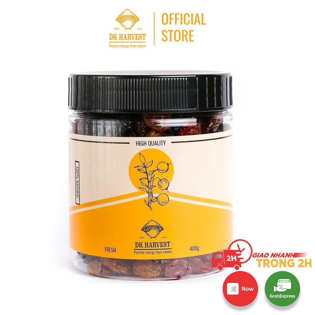 Nho Khô Raisins 3 Màu Không Hạt DK Harvest - 200g, 400g