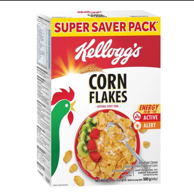 Bánh / Ngũ cốc ăn sáng Kellogg’s Corn Flakes - Hộp 150/275/500g